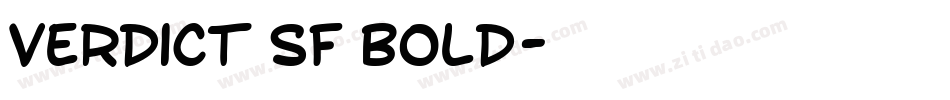 Verdict SF Bold字体转换